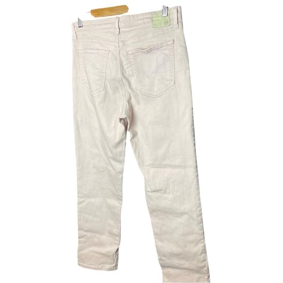 AG The Isabelle High-Rise Straight Crop Jeans, Blush, Casual, Weekend, 32 - Picture 9 of 16